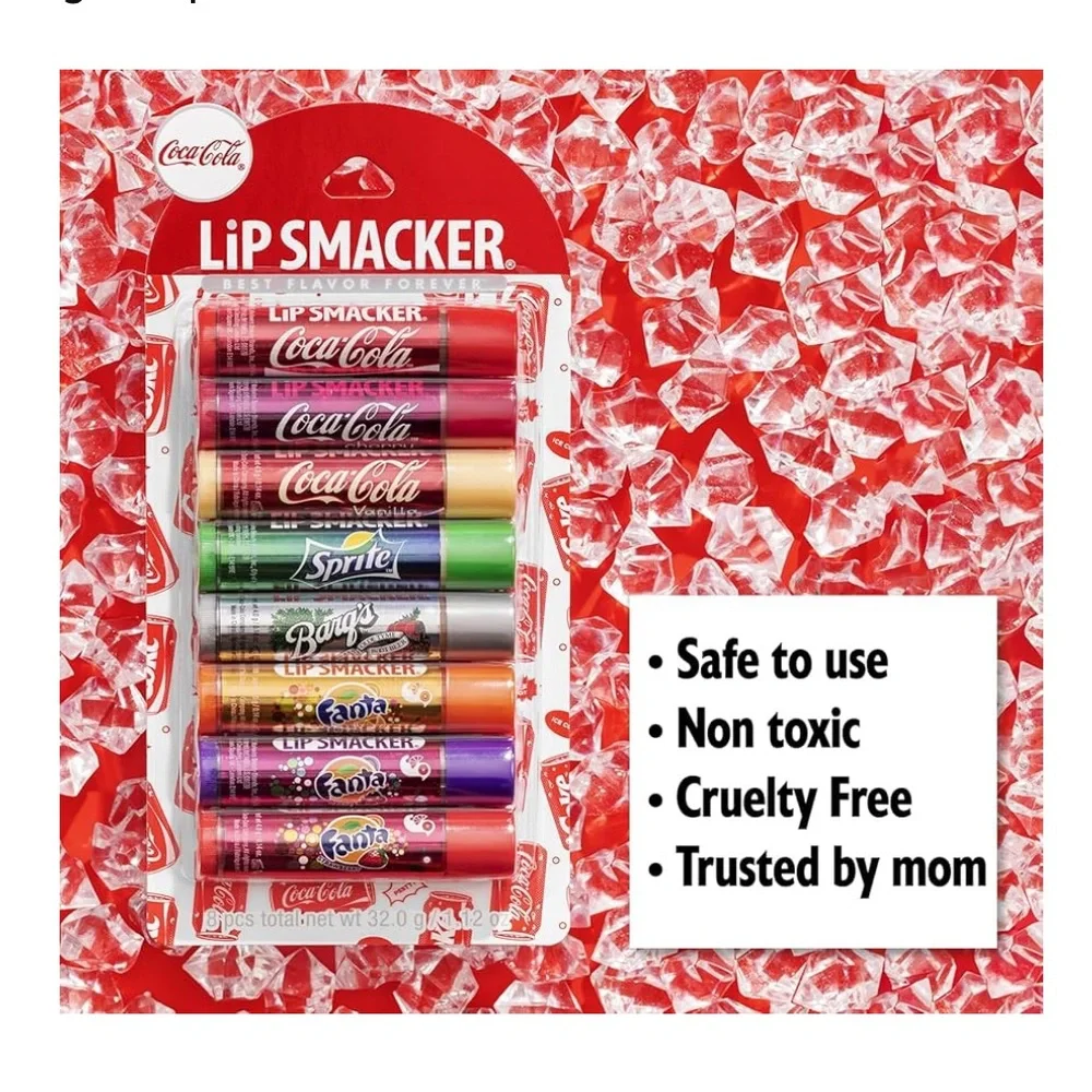 Lip Smacker Coca-Cola Flavored Balm, 8 Count, Flavors Coke,